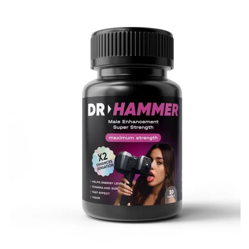 Envase de Dr.Hammer, tabletas de vitalidad masculina