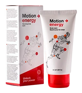 Tubo de Motion Energy, bálsamo tópico calentante para articulaciones